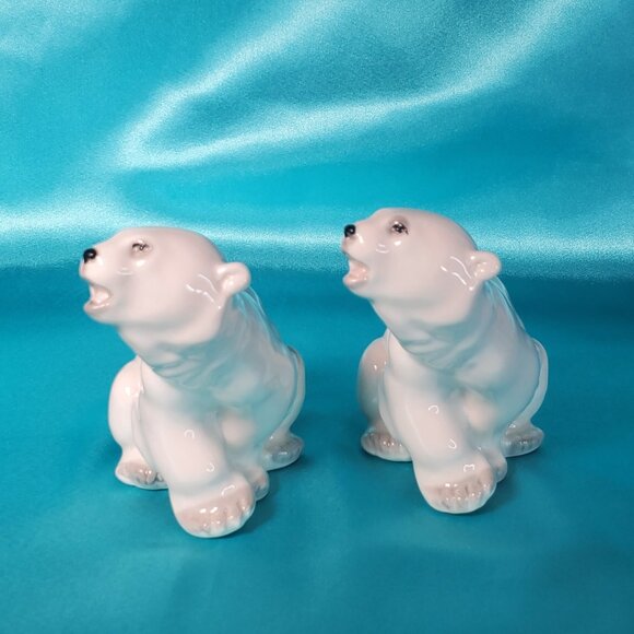 2 POLAR BEARS MATCHING PAIR USSR LOMONSOV - Picture 4 of 10
